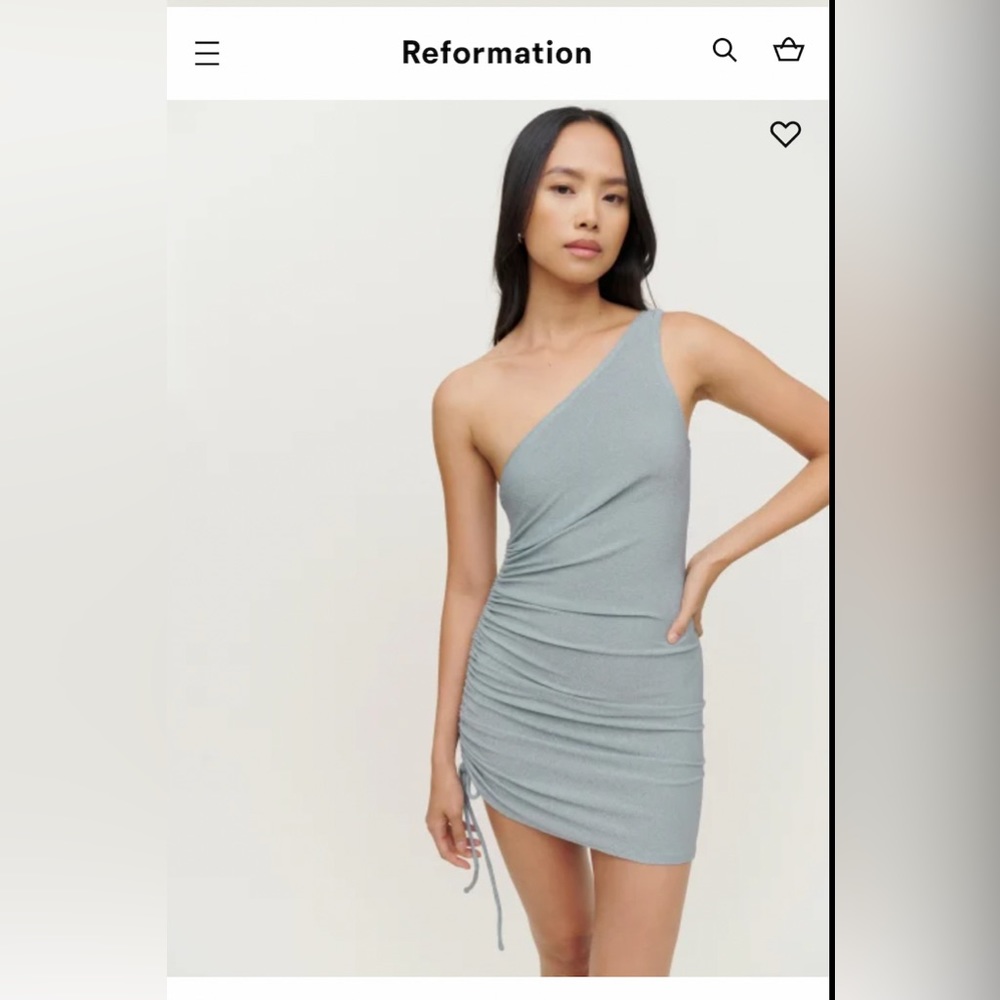 Reformation Jilian Knit Dress (Blue)